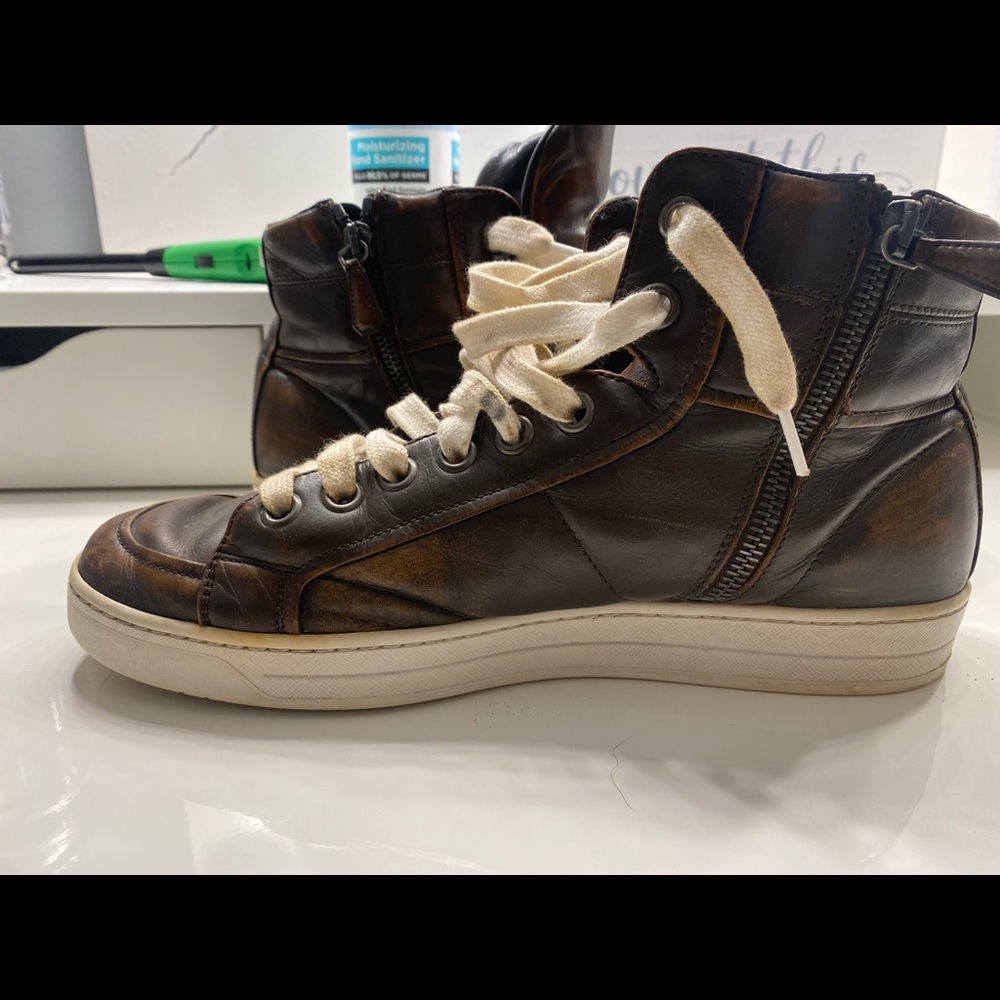 Mens Prada Leather Sneaker
